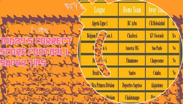Site for correct score prediction